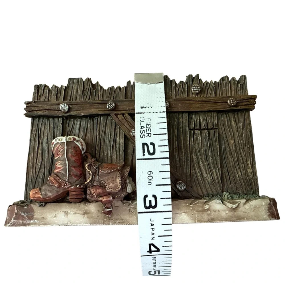 Vintage Western Teddy Bear Napkin Holder – Hand Painted Resin